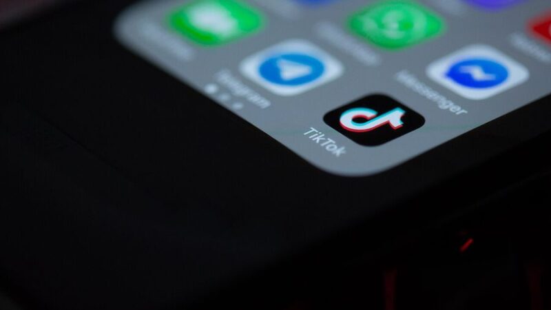 TikTok app icon displayed on a smartphone screen